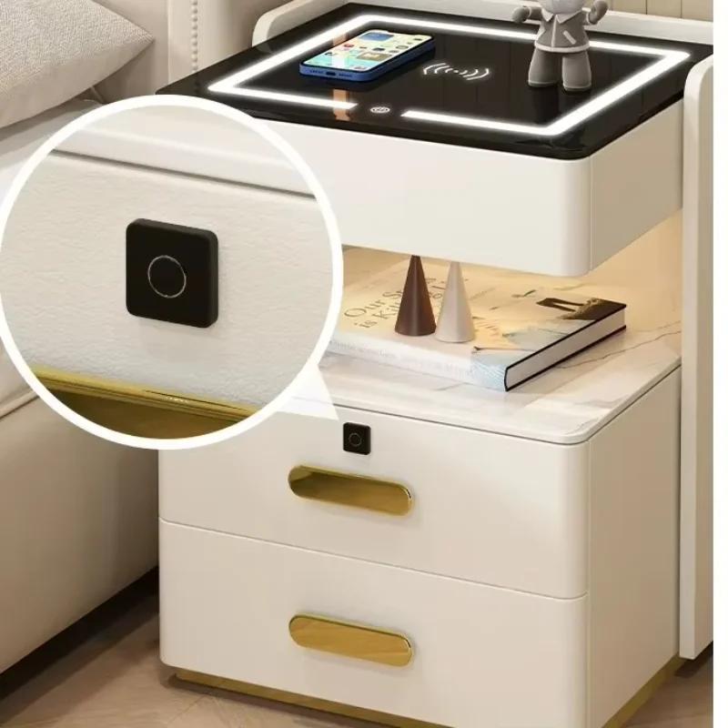 W2557 Side Table Headboard Bedside Bedroom Storage Cabinet White Dresser Coffee Tables Living Mesas Desk Muebles Drawer Book