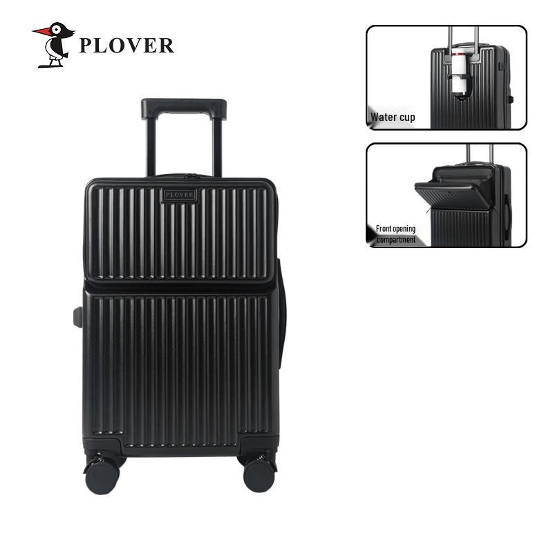 PLOVER Starry Front-Opening Hardside Zipper Luggage 24-inch