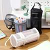 Simple Mesh Pencil Case Portable Mesh Pen Holder  Bag Stationery Storage Organizer  Back To School