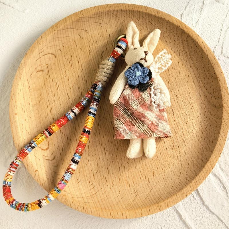 Handmade Animal Keychain Cartoon Key Ring Pendant Fashion Bag Charm Gift for Women Kids