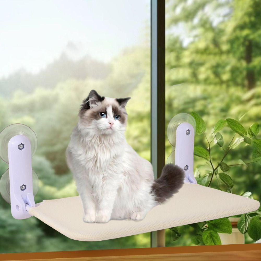 Breathable Suction Cup Cat Hammock Wall Mounted Suspended Cat Nest Windowsill