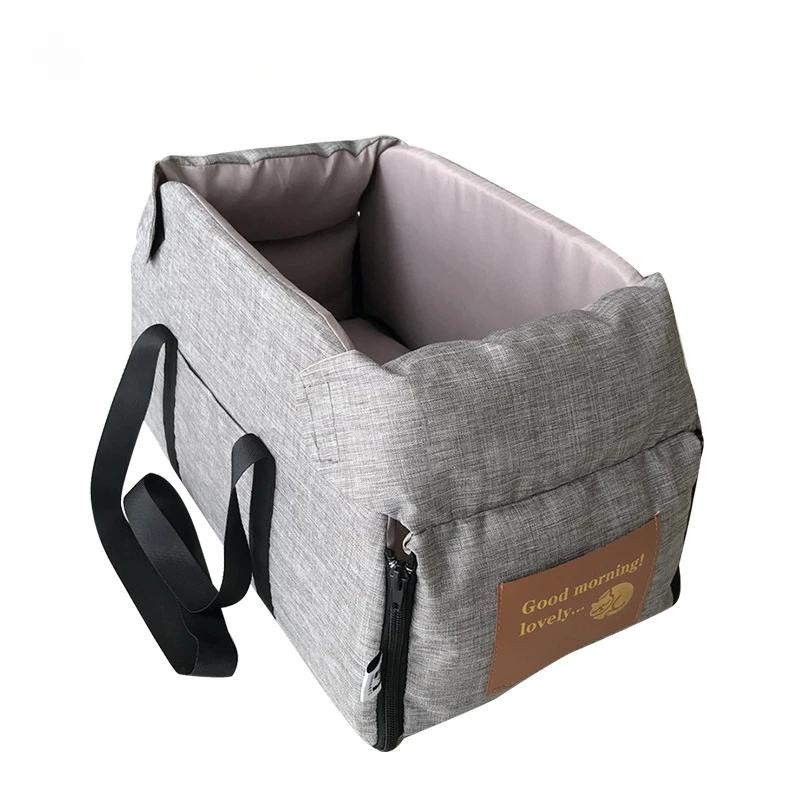 

Кровать для автокресла для собак, центральное сиденье для автокресла для собак, портативная переноска для собак, для маленьких собак, кошек, дорожная сумка, аксессуары для собак 22X23X42CM серый