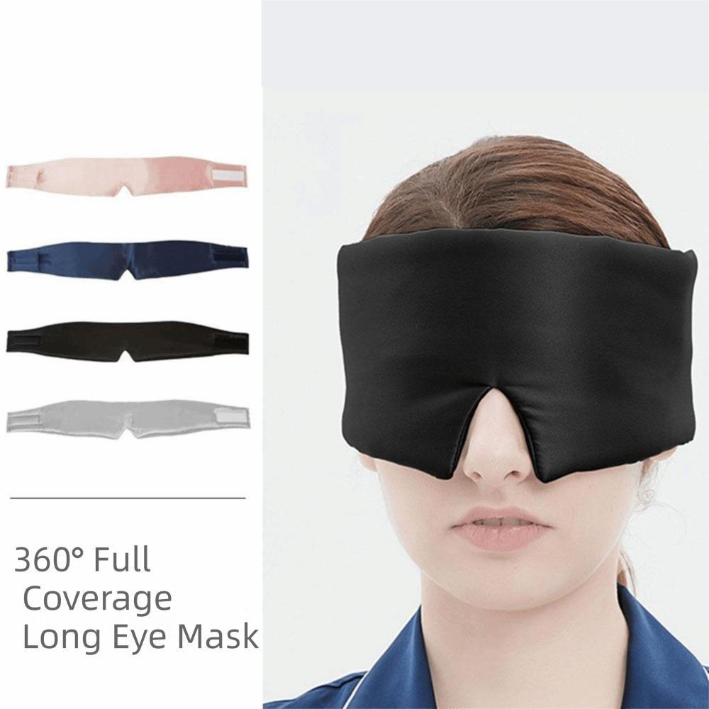 Breathable Sleep Mask Imitation Silk Eyemask Eye Cover Sleeping Mask  Nap