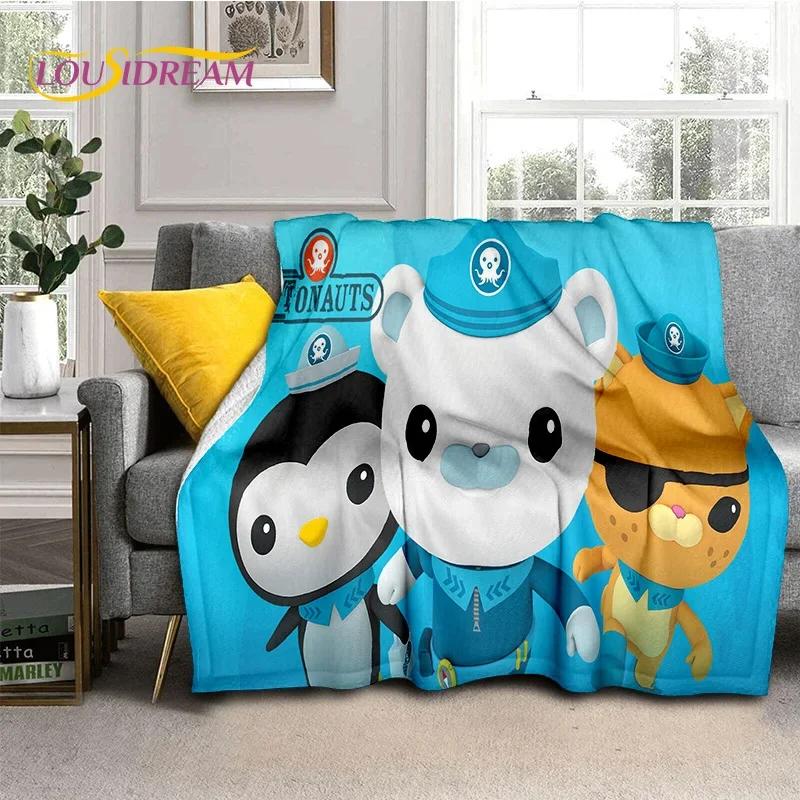 The Octonauts Barnacles Cute Cartoon Soft Blankets,Keep Warm Flannel Throw Blanket for Picnic Beds Sofa Home Bedroom Gifts Kids