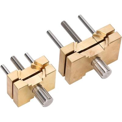 2Pcs Brass Watch Movement Holder Fixed Base Multi Function for Watchmaker Watch Clamp Watches Repair Tools