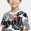 Nike Sportswear Culture Of Basketball Graphic Print Short Sleeve T-Shirt Kids tops Black White FD0838-100