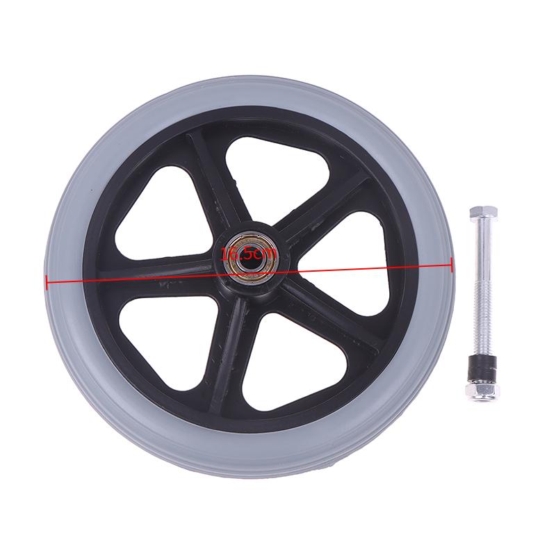 

/7 Inch Detachable Rubber Wheels Heavy Duty Wheelchair Front Castor Shopping Cart Wheel Wheelchair Replacement сірий колір