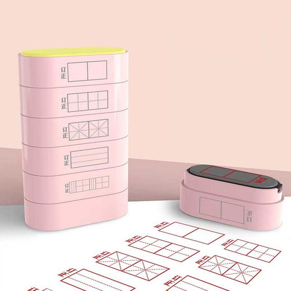 

5-In-1 5-In-1 Seal Stamp DIY Early Education Seals Durable Pinyin Revised Seal Teacher