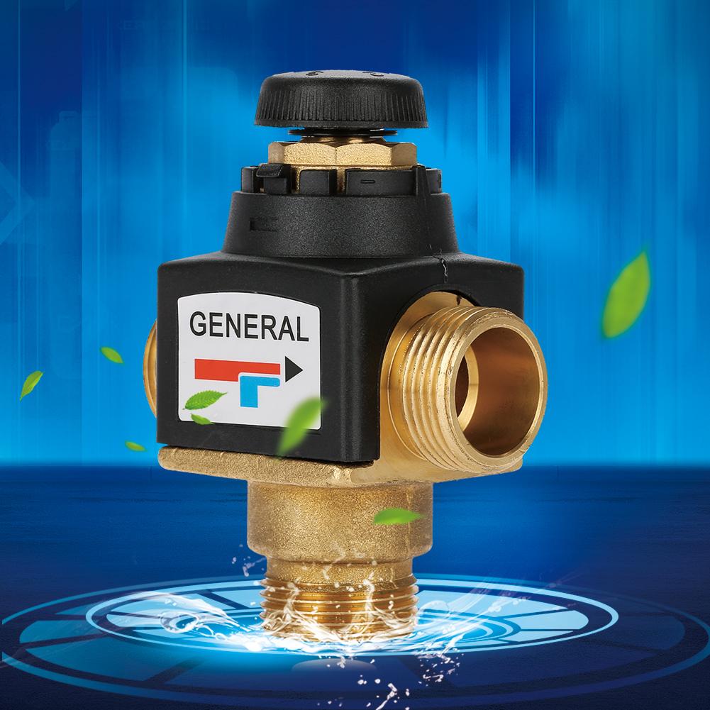 3-Wege-Thermostatmischventil aus Messing mit Außengewinde DN20 für Solarwarmwasserbereiter