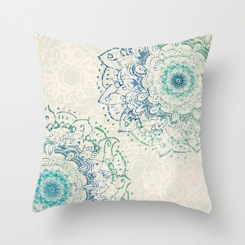 Bohemia Pillows Decor Home Ative  Car Sofa Cushion Cover Bed Pillowcase Boho Pillow Turquoise