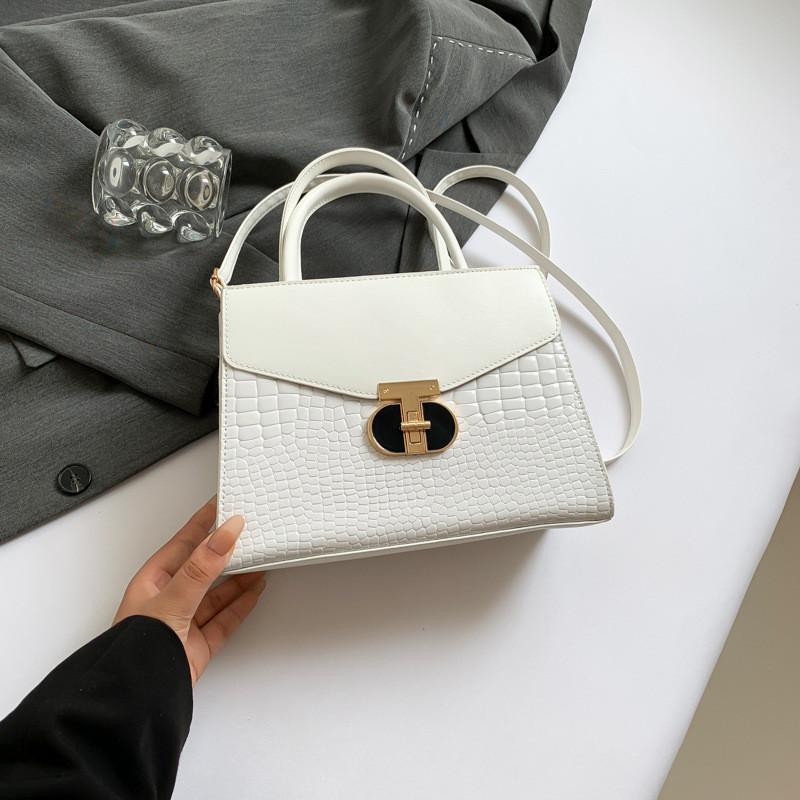 Stylish Vintage Shoulder Bag With Unique Design For Casual Everyday Use In Black White Pink Brown Green Red