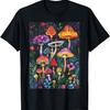 Trippy Trip Pilz Psychedelische Kunst Blumenrand T-Shirt(3)