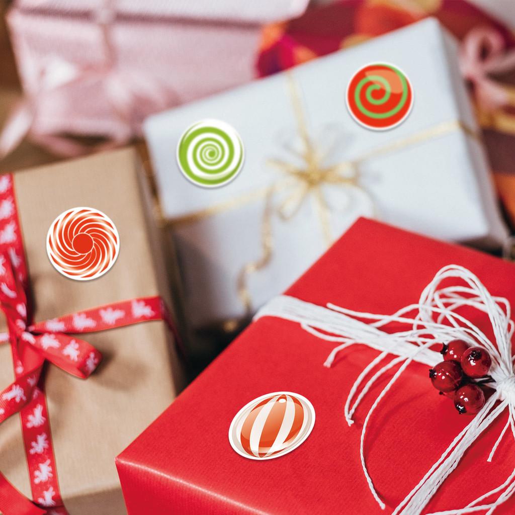 Xh097 Stickable Adorable Christmas Candy Labels For Creative Projects Holiday