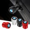 MXUI1 4Pcs Car Tire Valve Stems Cap Aluminum Wheel Air Valve Cover For BMW Performance F30 X6 E70 E39 F10 E46 E60 X4 X5 X7 E92 E28 X3