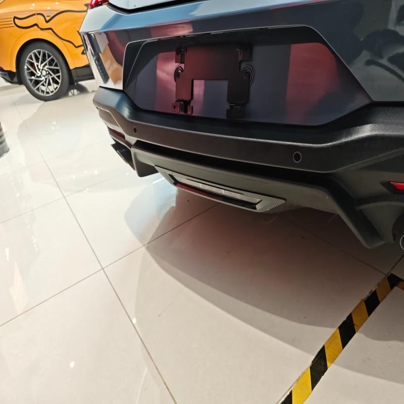 For Ford Mustang 2024 2025 Exterior ABS carbonfiber Car Rear Brake Stop Light Lamp Cover Trim Bottom Stoplight Hood Sticker