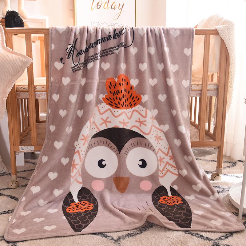 Coral Fleece Baby Blanket: Single-Layer Flannel, Ideal Gift & Cover for Children