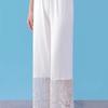 Leggings Hanfu Corti 7/10 da Donna in Pizzo e Pile - Strato Interno Caldo Stagionale Anti-esposizione