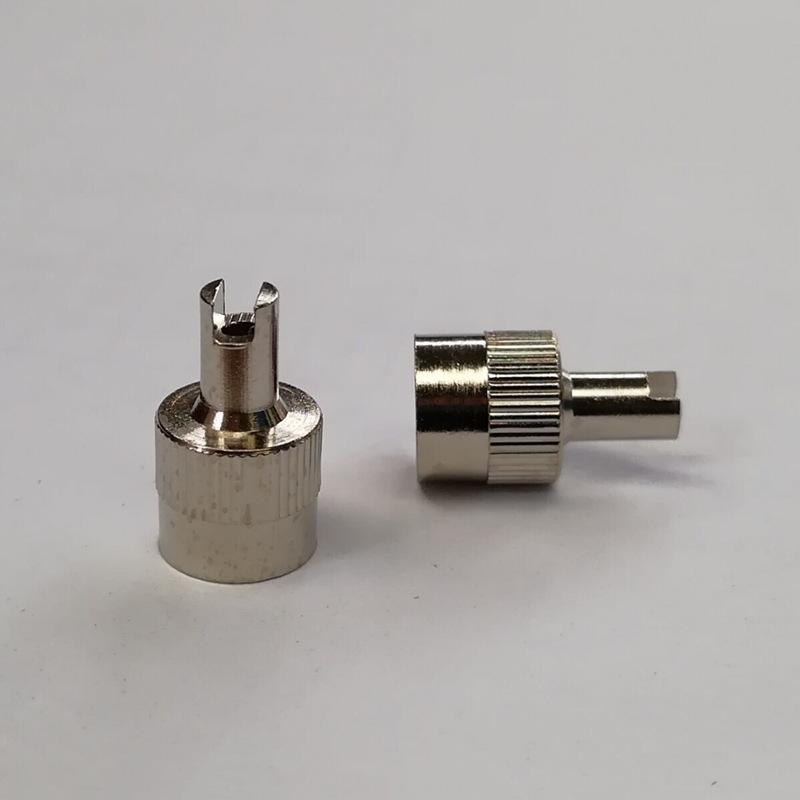 Universal car tire valve cover dust cap copper valve tool key cap