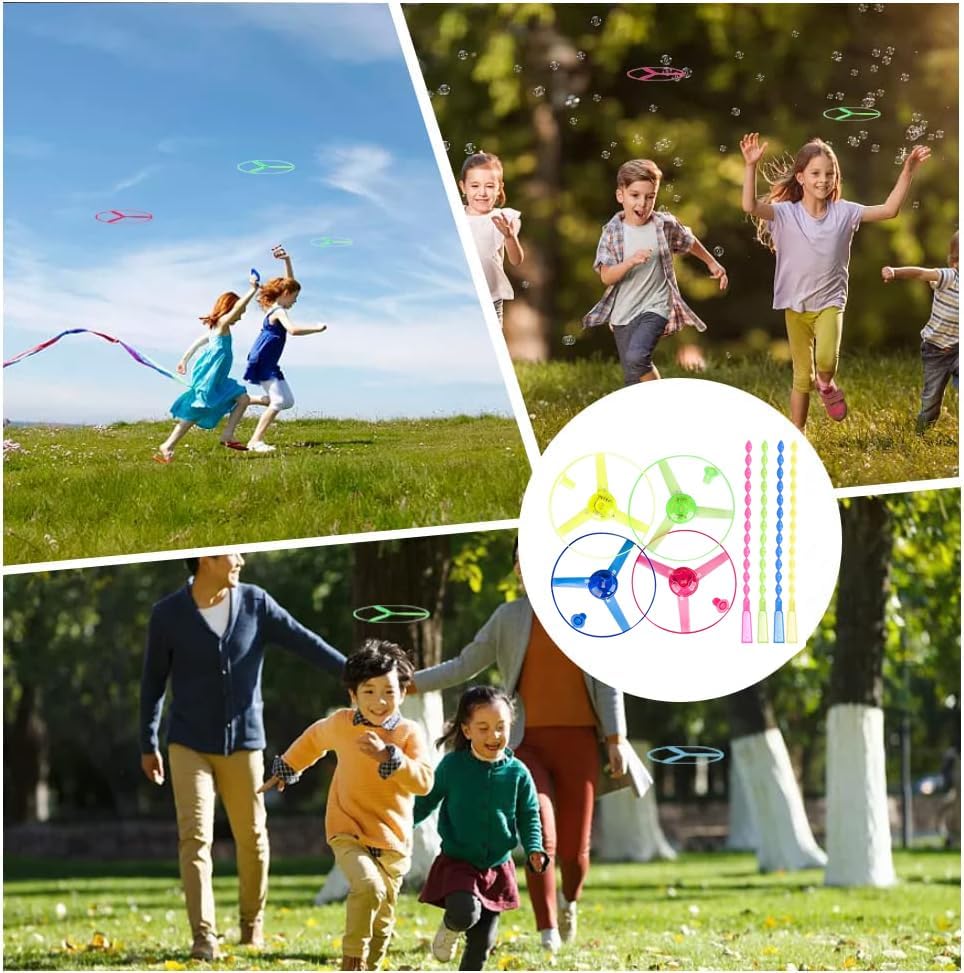 Piucrty Party Bag Children's Birthday Propeller Light Toy Years Give Aways Children Luminous Flying Toy Party Gadgets LED Gift Gift Wonder Bag