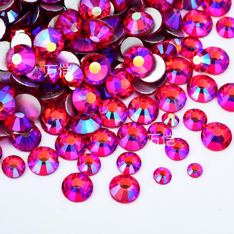 Ss3-Ss16 Mixed Size Flat Bottom Drill, Mobile Phone Case Diy Sticker Diamond Crystal Glass, Creative Nail Art Jewelry Accessories