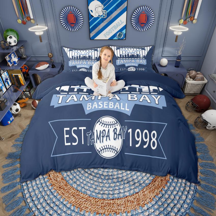 

Comforter Homewish Kids Teens Sport Baseball Print Bedding Set Ball Game Bedroom Set Room Decor Comforter (quilt)-EU Single(135*200cm)3pcs