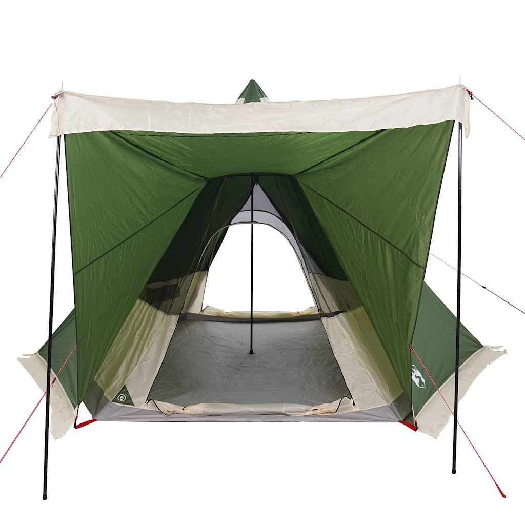 Vidaxl Tipi Family Tent, 6-Person, Green, Waterproof