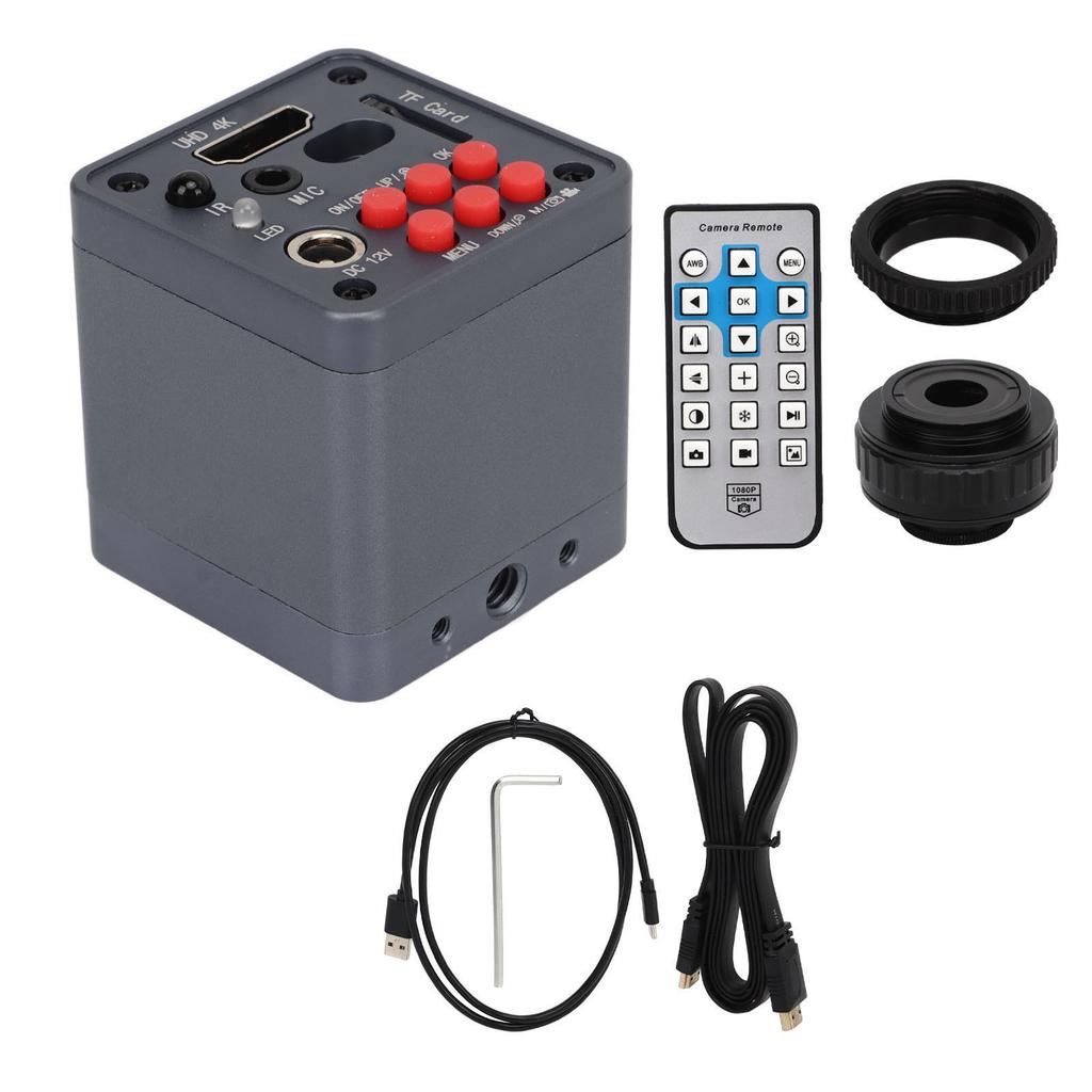 41MP 4K 2160P HD Industrial Video Microscope Camera with C Mount Adapter Lens for Education Research Laboratory