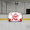Strong Fabric Polyster Ice Hockey Practice Goal Highlighting Goalkeeper Plan For Better Accuracy And Realistic Exercises