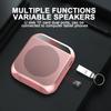 Portable Mini Voice Amplifier 5W 2400mAh Multifunctional Personal Voice Speaker with Microphone Display for Speech Meeting 4x3x1