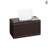 Stylish Faux Leather Napkin Holder Home Car Tissue Case Box Paper Storage Pouch