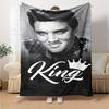 Elvis Presley Blanket Soft Cozy Great for Chair Seaside Couch Four Seasons Multipurpose Modern Ideal Gift For Birthday Valentine'S Day