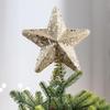 1PC Glittered Tree Topper Diamond Dust Star Decor Foam Christmas Star Holiday Tree Topper
