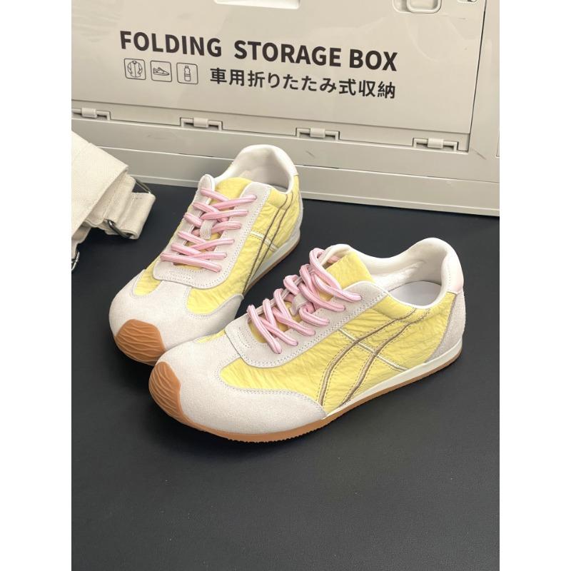 Macaron Platform Women's Spring New Flat-bottomed Leather Casual Versatile Sports Shoes