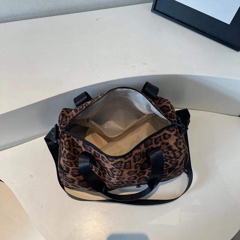 Leopard PU Leather Crossbody Bag for Women Pillow Shoulder Bags 2025 Designer Luxury Brand Handbags and Purses