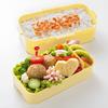 Skater Antibacterial Soft-Serving Dome-Shaped Lid, Two-Tier Lunch Box, 600ml, Disney Fluffy Winnie-the-Pooh Design, Made in Japan, PFLW4AG-A
