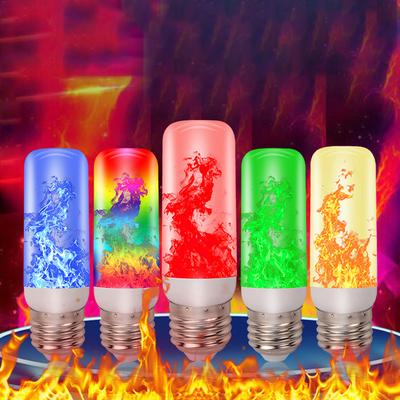 E27 LED Žárovky s Efektem Plamene Oheň Kreativní Světla Blikající Emulace Vintage Atmosféra Dekorativní Lampa