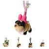 1Pcs Animal Accessories Cute Portable Bee Puppy Bag Pendant Soft Unique Puppy Plush Doll Dog Keychain Bag Hanging Decoration