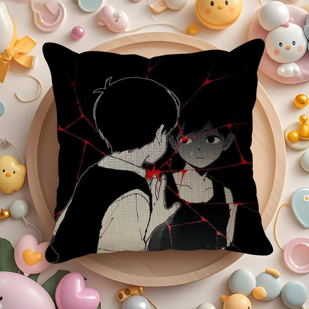 Game Anime O-Omori Pillow Case Pattern Printed Pillowcase For Living Room Sofa Cushion Cover & Bedroom Decor