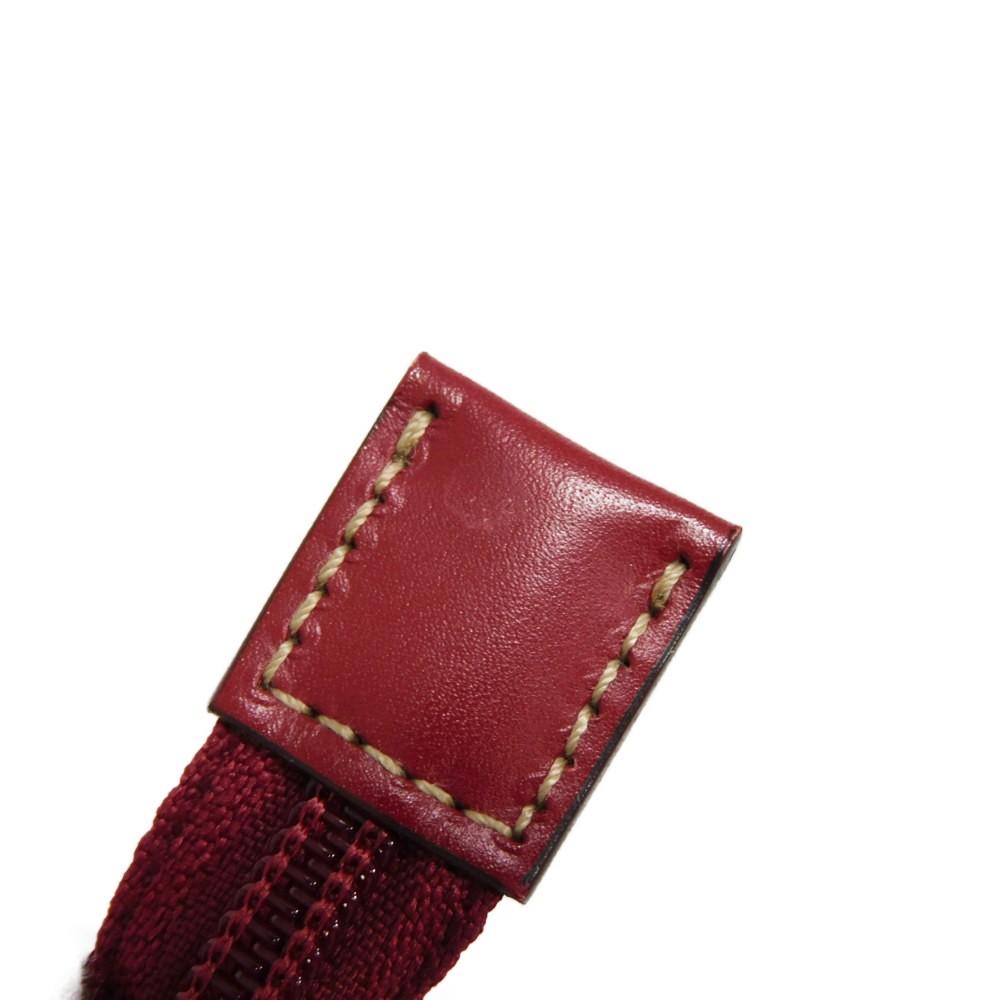 Used 9539 Web Stripe Tote 131230 7924 Logo Embossed Leather Patch Double G Red GG Canvas Beige Unisex from Japan