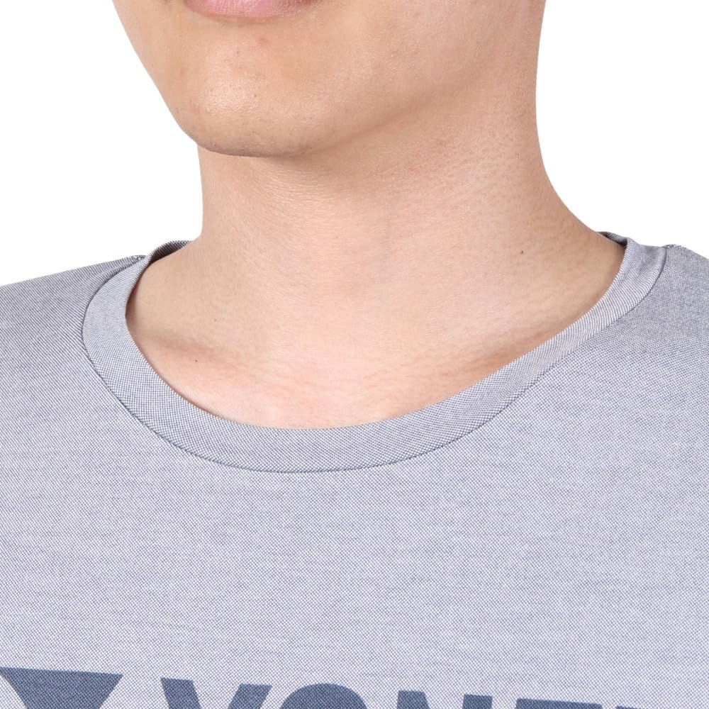 YONEX Short Sleeve Navy Blue Size L T-Shirt (Fit Style), (019),