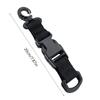 Multifunctional Backpack Hook Tactic Nylon Webbing Carabiner Quick Release Hanging Buckle Double-Split D-Shaped Keychain