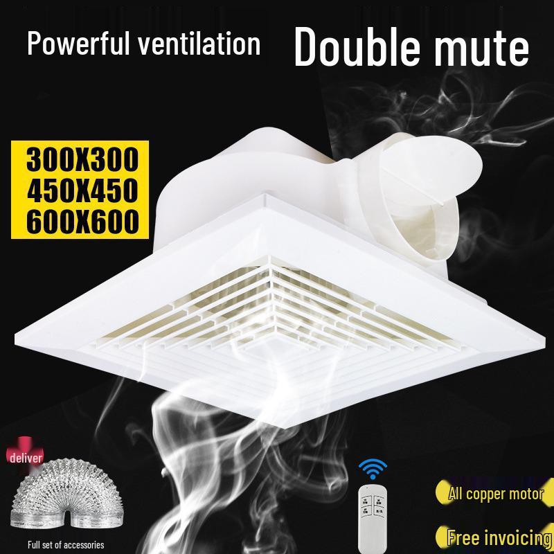 Silent 600X600 Ceiling-Mounted Bathroom Exhaust Fan