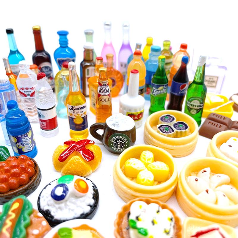 10Pcs Random Mini Independent Packaging Surprise Blind Bag Kawaii Bottle Food Model Child Birthday Party Favors Gifts