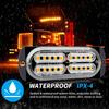 20LED Car Warning Light Grill Breakdown Light Car Truck Trailer Beacon Lamp LED Amber Side Light For 12V - 24V Car