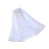Rainbow Tulle Princess Cape for Kids Glowing Hooded Anna Cloak Dress Up Accessory For Theme Parties Halloween Props
