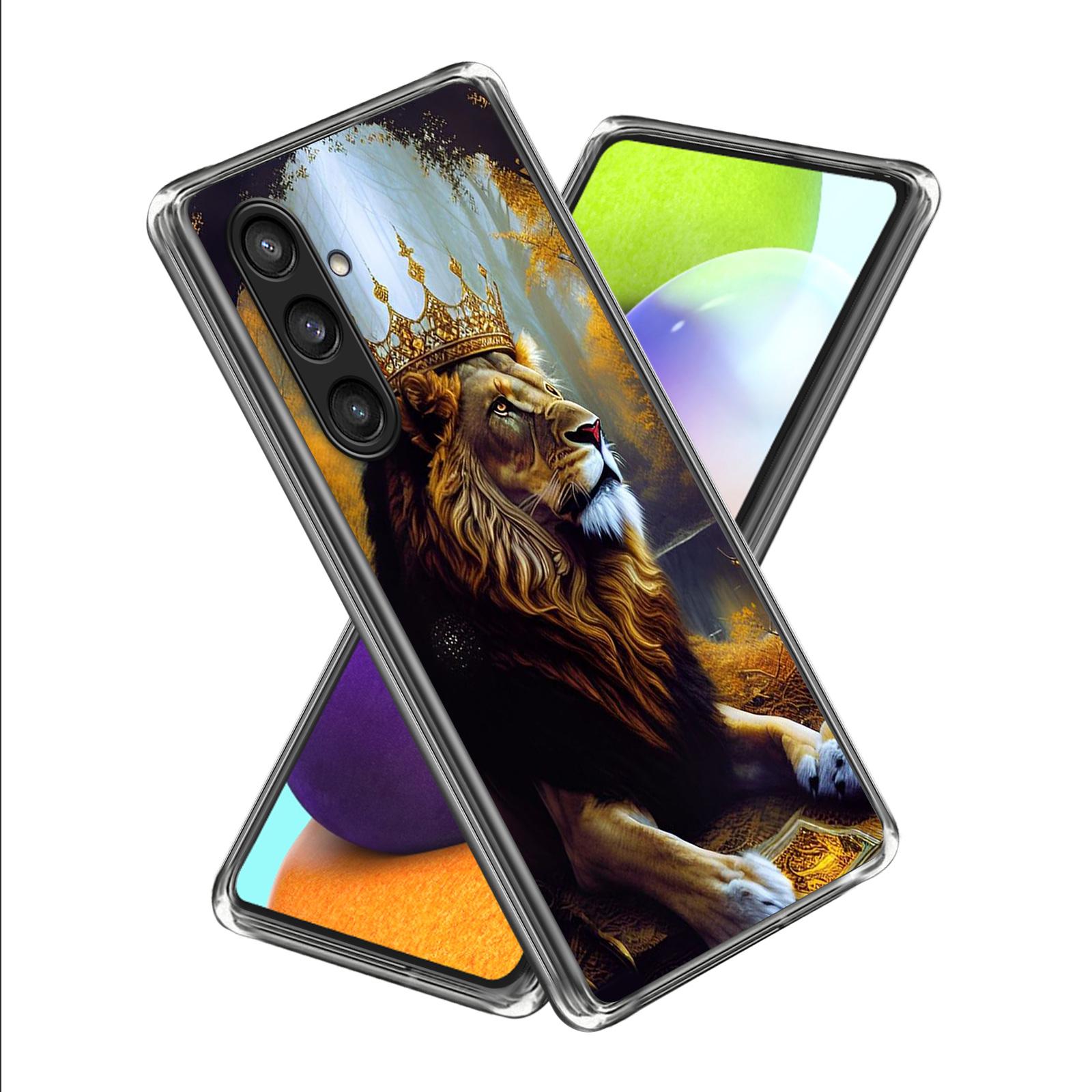 

For Samsung Galaxy S25+ Case Pattern Printing TPU Phone Back Cover Lion King