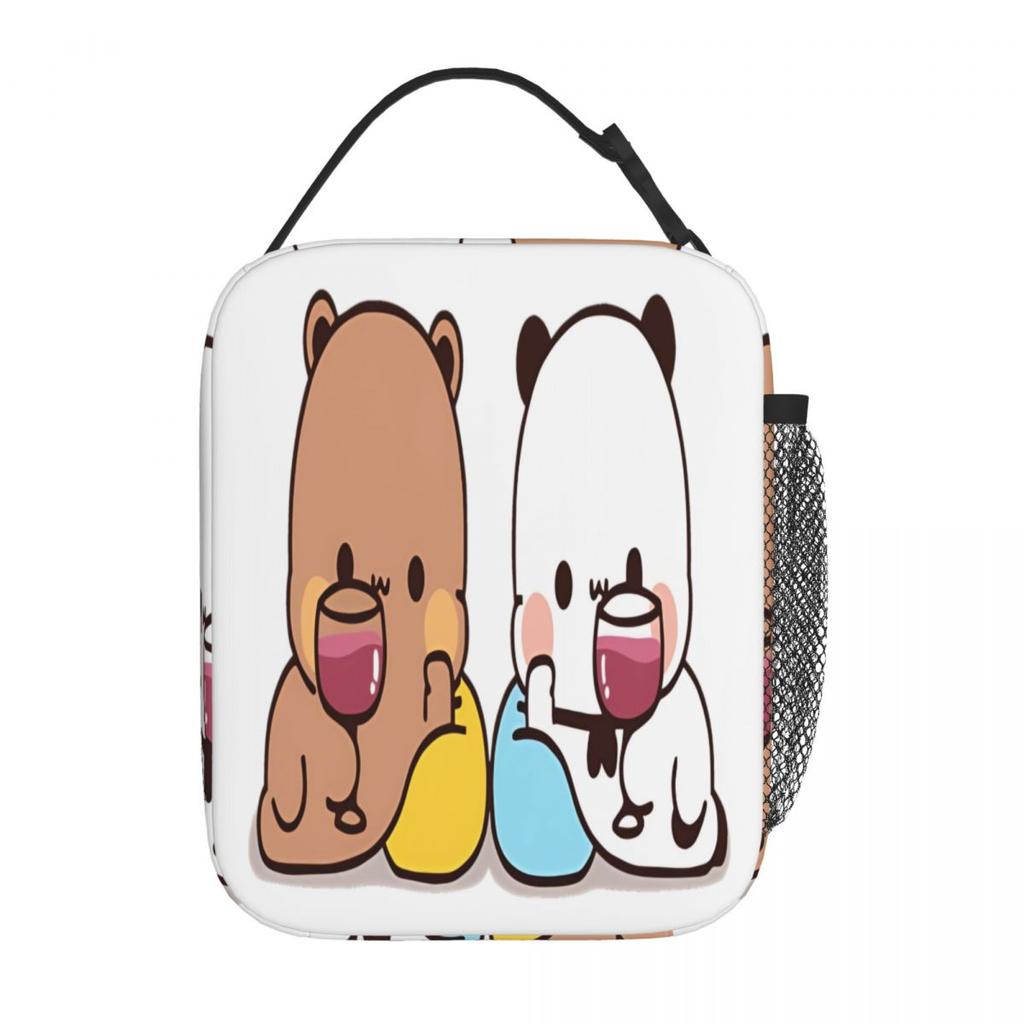 Bubu Dudu Kissing Lunch Bag Vintage Lunch Box Beach Portable Thermal Lunch Bags Print Cooler Bag