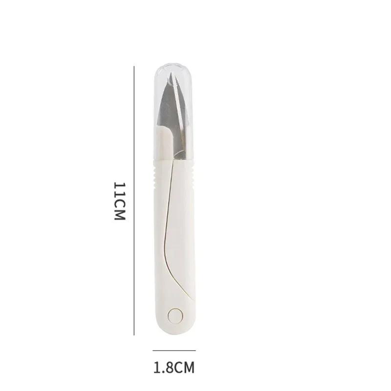 Professional Stainless Steel Scissors With Protective Spring Cover - Ergonomic Design For Sewing, Crafting, And Everyday Office