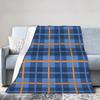 Yellow Tartan Blankets Warm Soft Print Plush Bedding Throws For Child Home Decor Flannel Bedspread Bed Cover