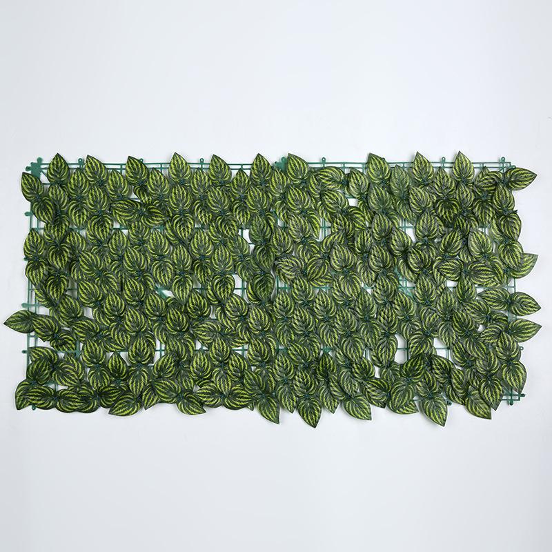 Konstgjord Grön Bladstaket för Balkong- eller Trädgårdsdekoration
